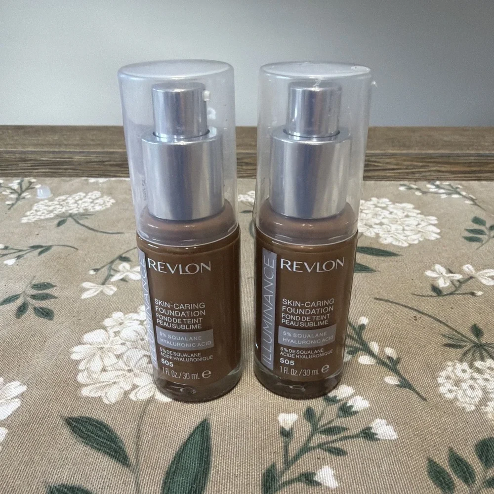 Revlon Illuminance Skin-Caring‎ Liquid Foundation 505 Rich Sand 2 Pack